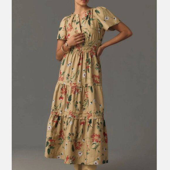 Anthropologie Somerset Maxi Khaki Dress - Picture 13 of 15